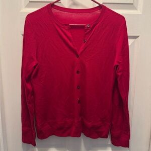 Brooks Brothers 100% Merino wool Red Cardigan